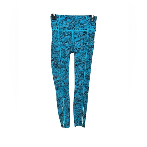 Lululemon Tight Stuff Tight II – Kitakami Viridian GreenBlackSize 4 (Rare Print) - Picture 3 of 3